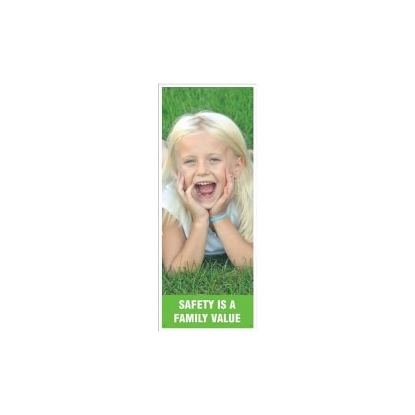 Accuform SAFETY BANNERS SAFETY IS A FAMILY VALUE MBR635 MBR635 - main